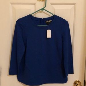 Rich blue blouse great for fall. Lord and Taylor.